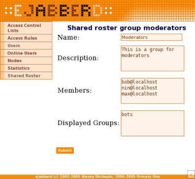 shared roster group moderators