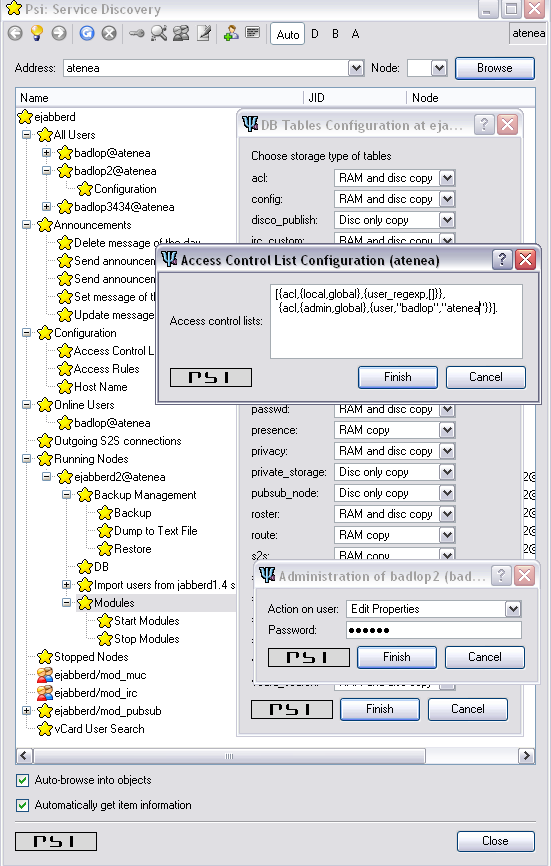 Psi Ad-Hoc Commands