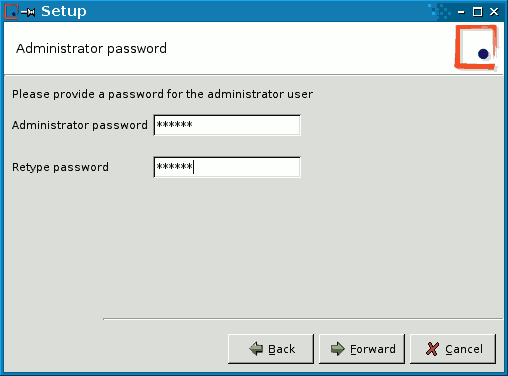 administrator password